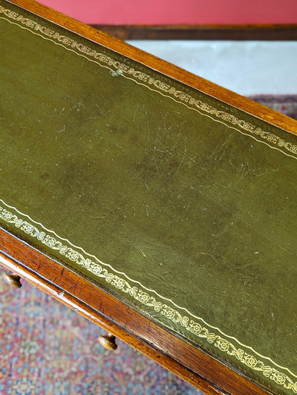 Antique Victorian Mahogany Writing Table View VIII