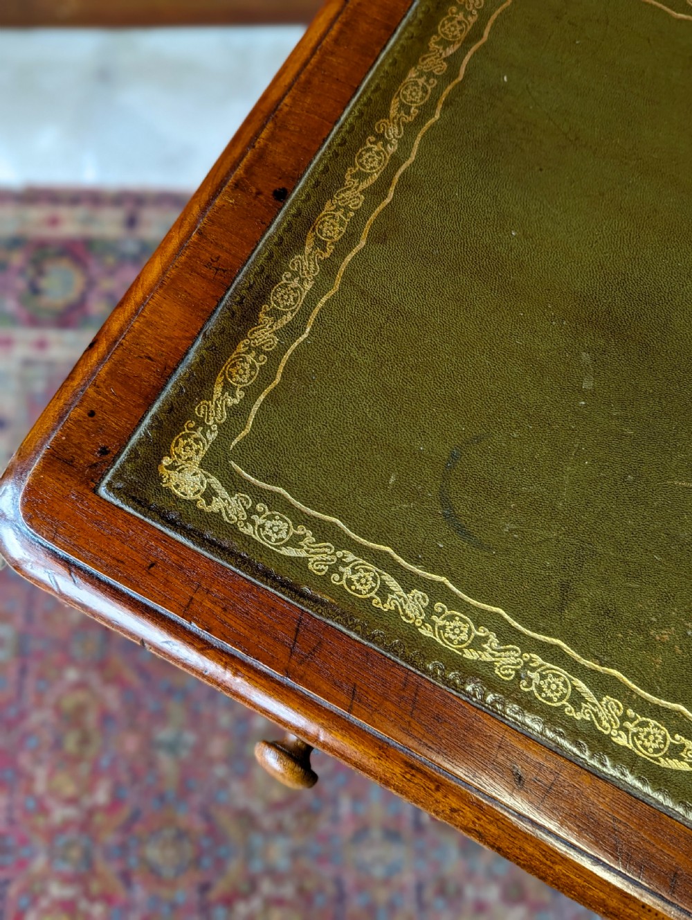 Antique Victorian Mahogany Writing Table View IX