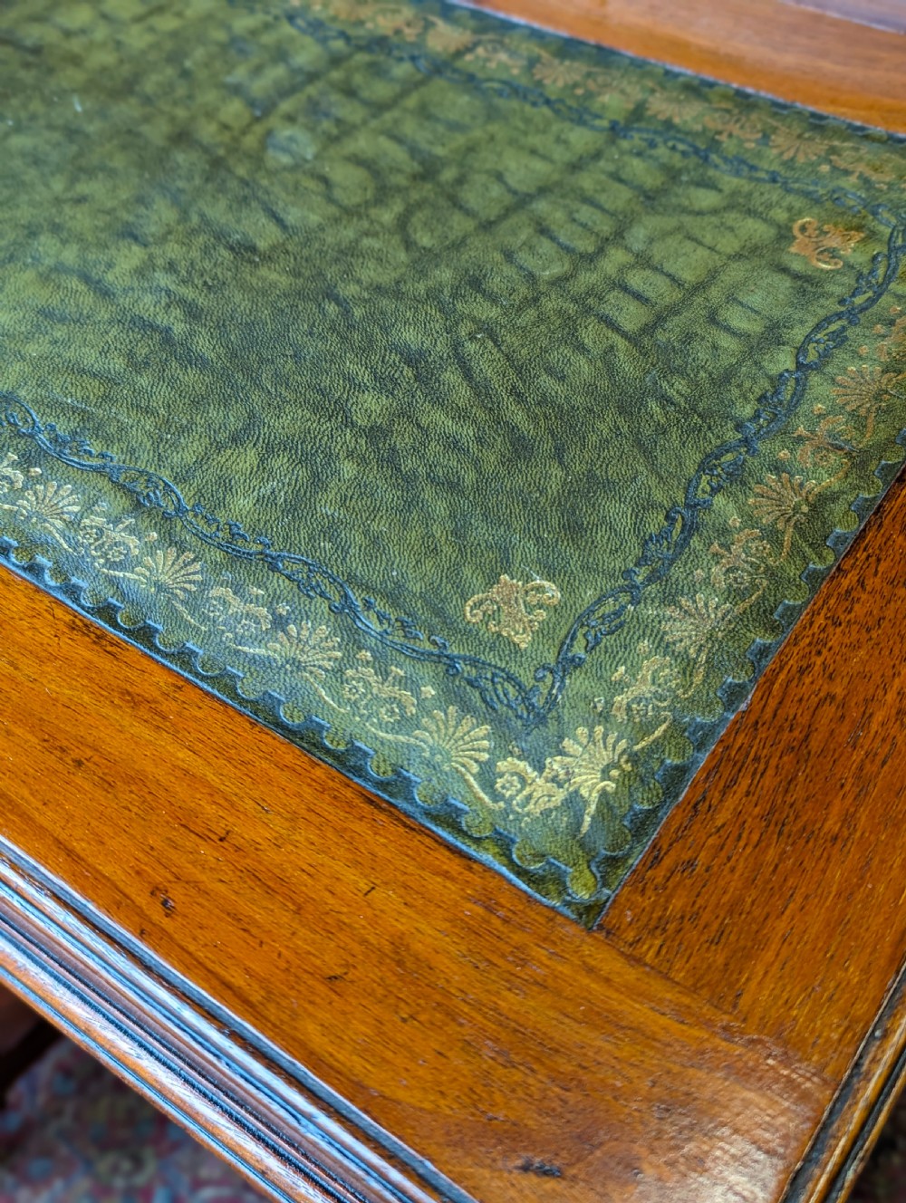 Antique 19th Century Walnut Davenport Writing Desk View IV
