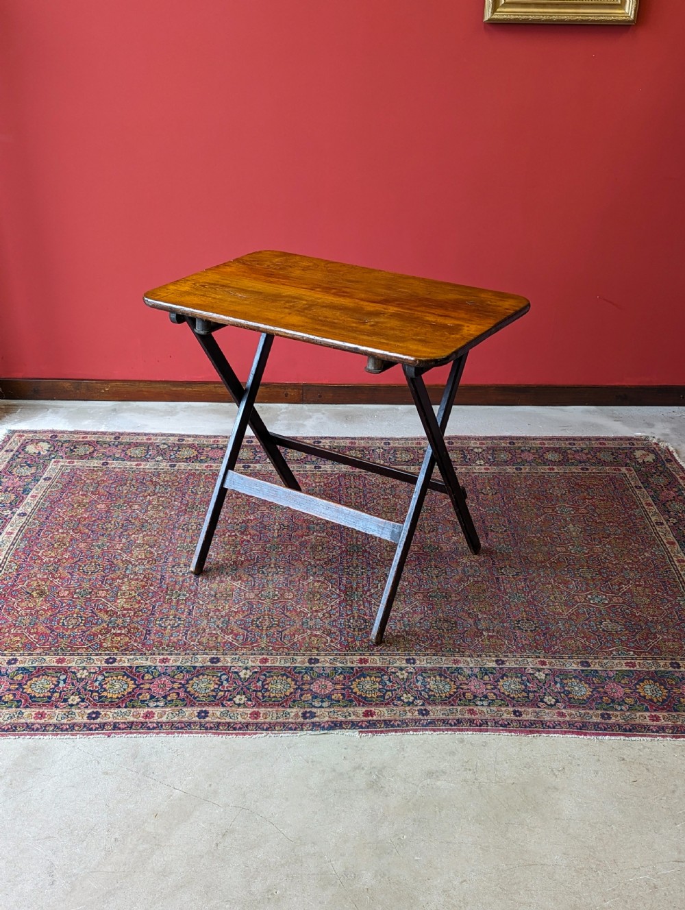 Antique Victorian Folding Pine Table