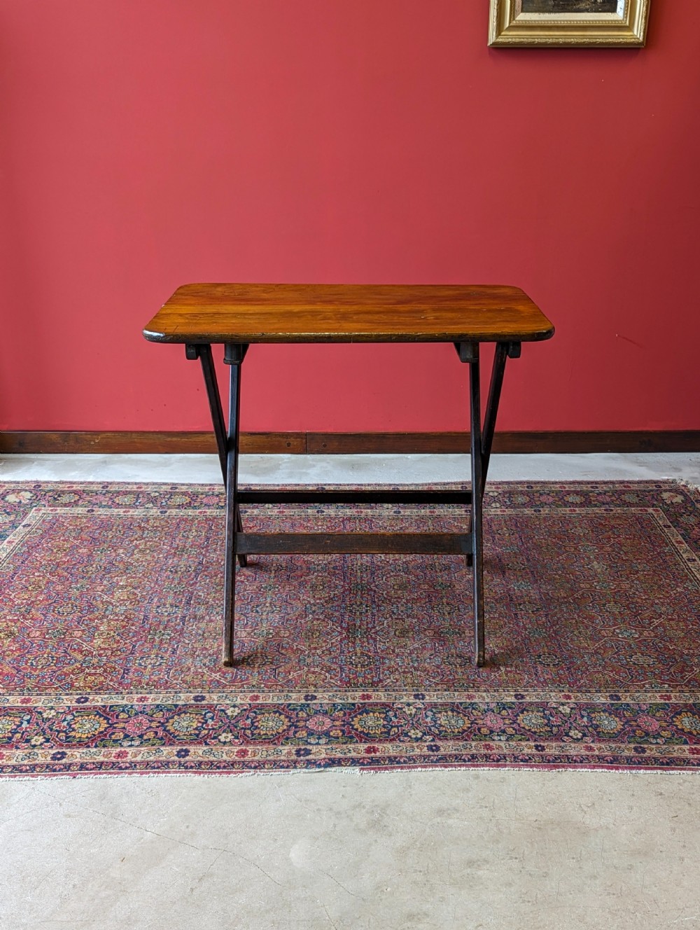 Antique Victorian Folding Pine Table View II