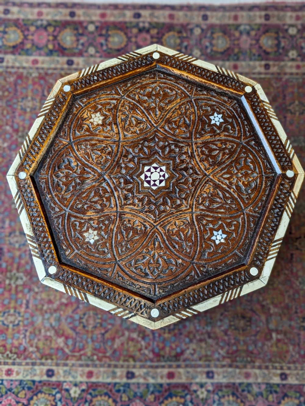 Antique Early 20th Century Islamic Side Table View II