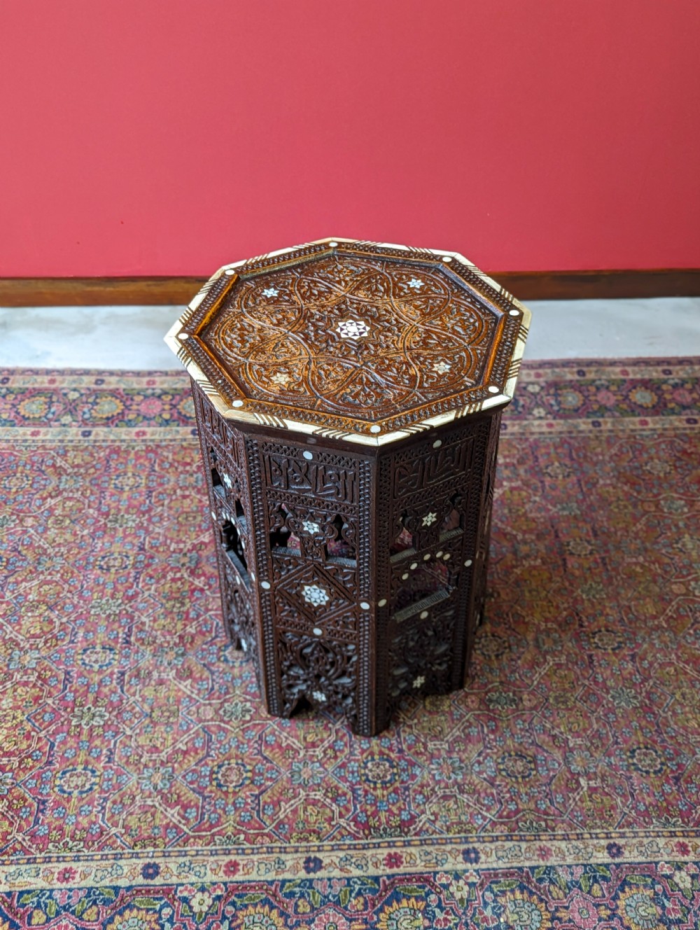 Antique Early 20th Century Islamic Side Table View III