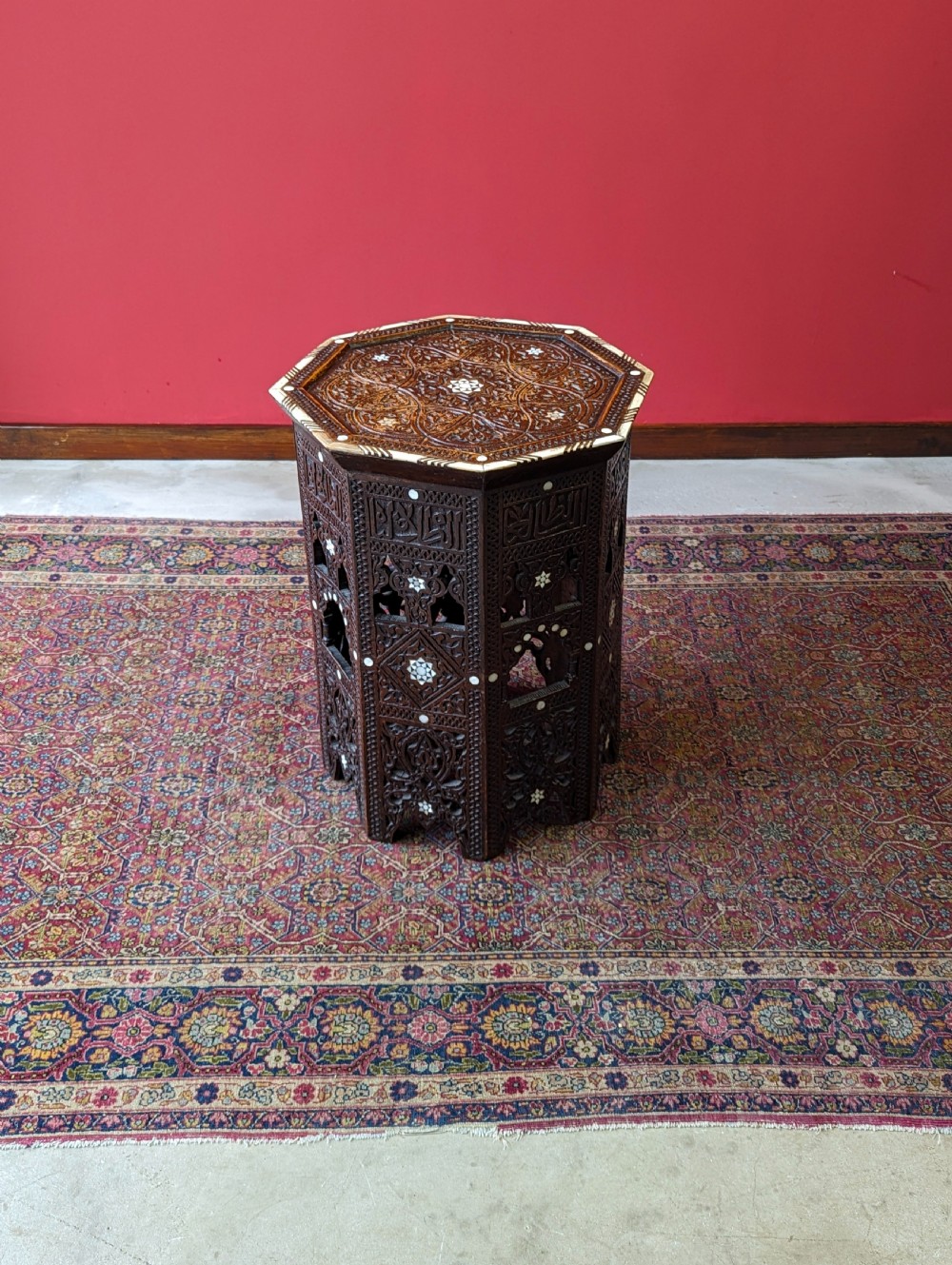 Antique Early 20th Century Islamic Side Table View VII