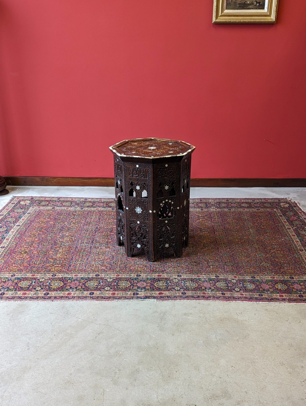 Antique Early 20th Century Islamic Side Table View IX