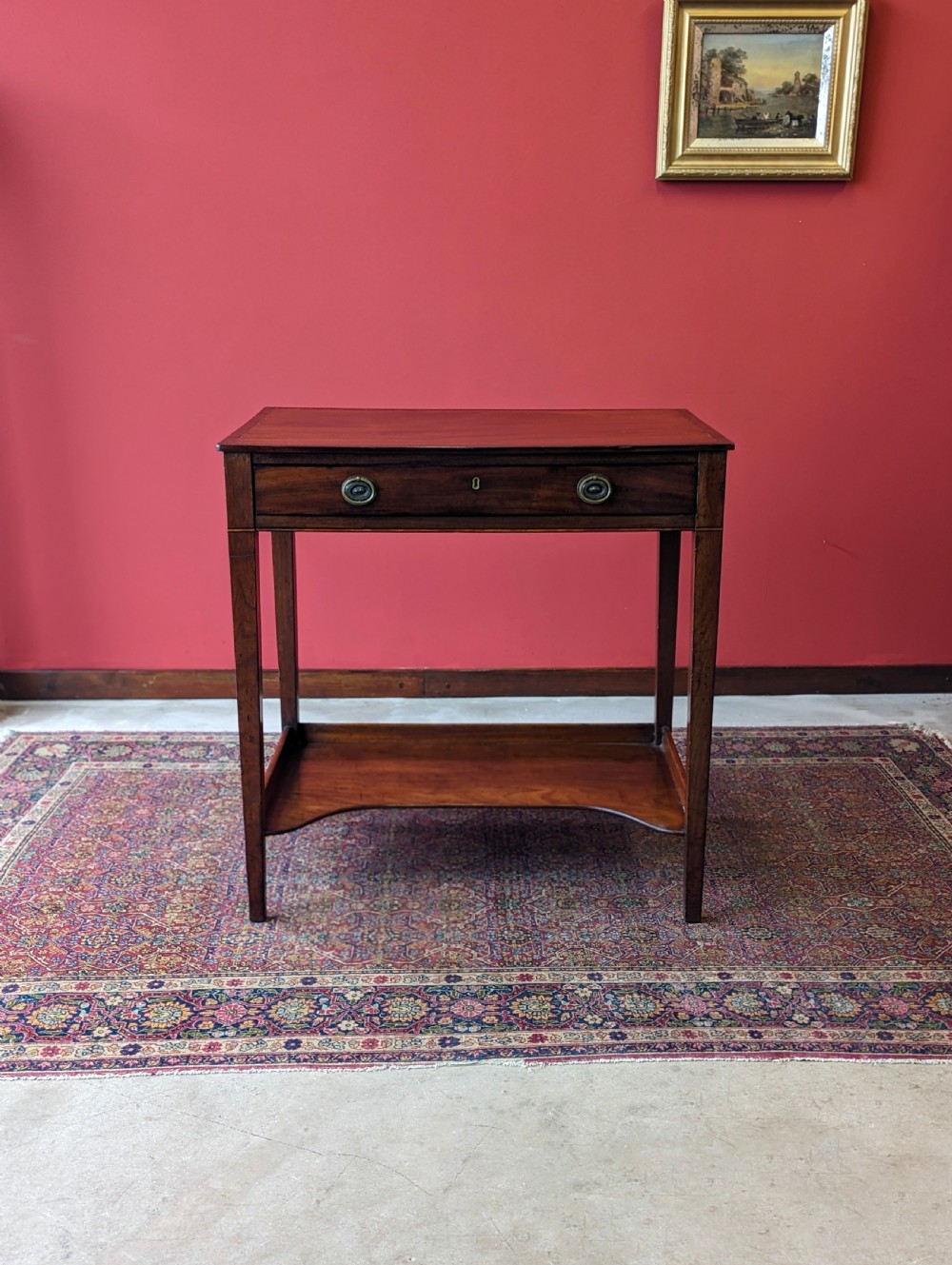 Antique Georgian Mahogany Side Table View II