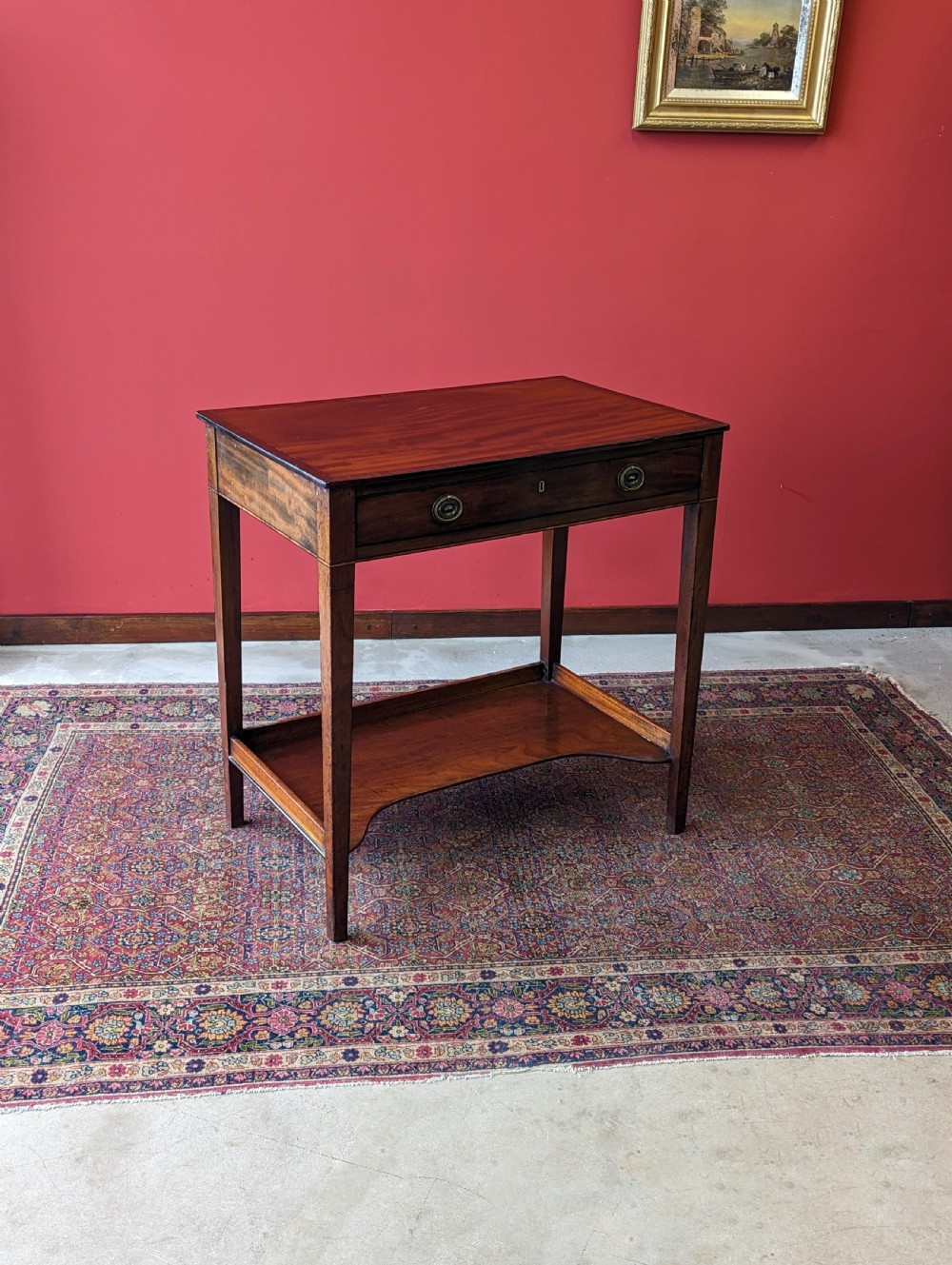 Antique Georgian Mahogany Side Table View III