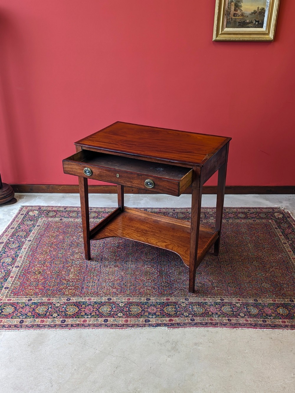 Antique Georgian Mahogany Side Table View IV
