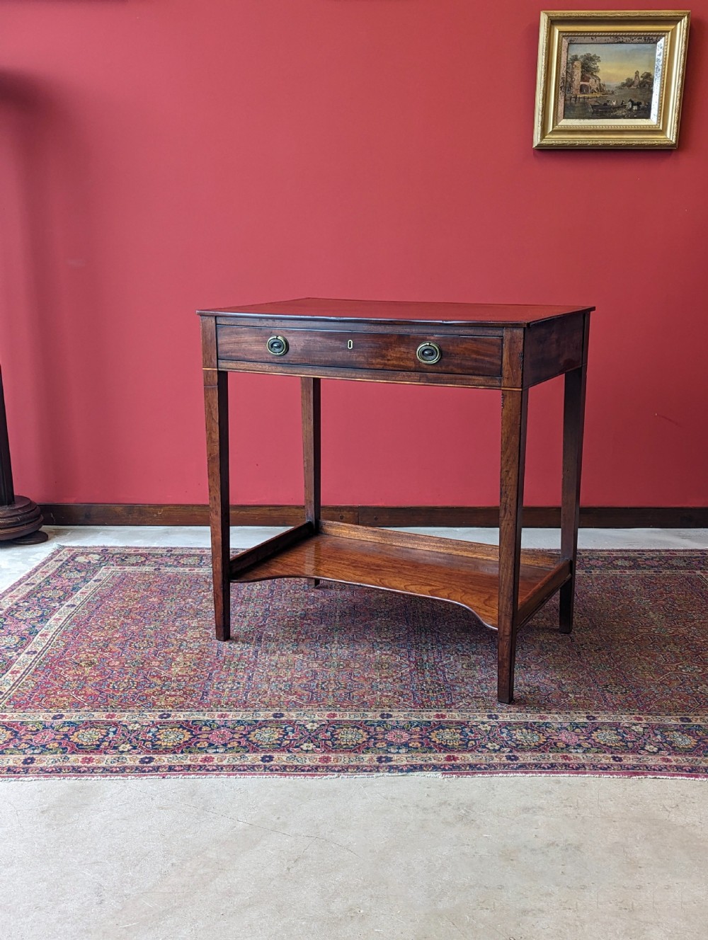 Antique Georgian Mahogany Side Table View V