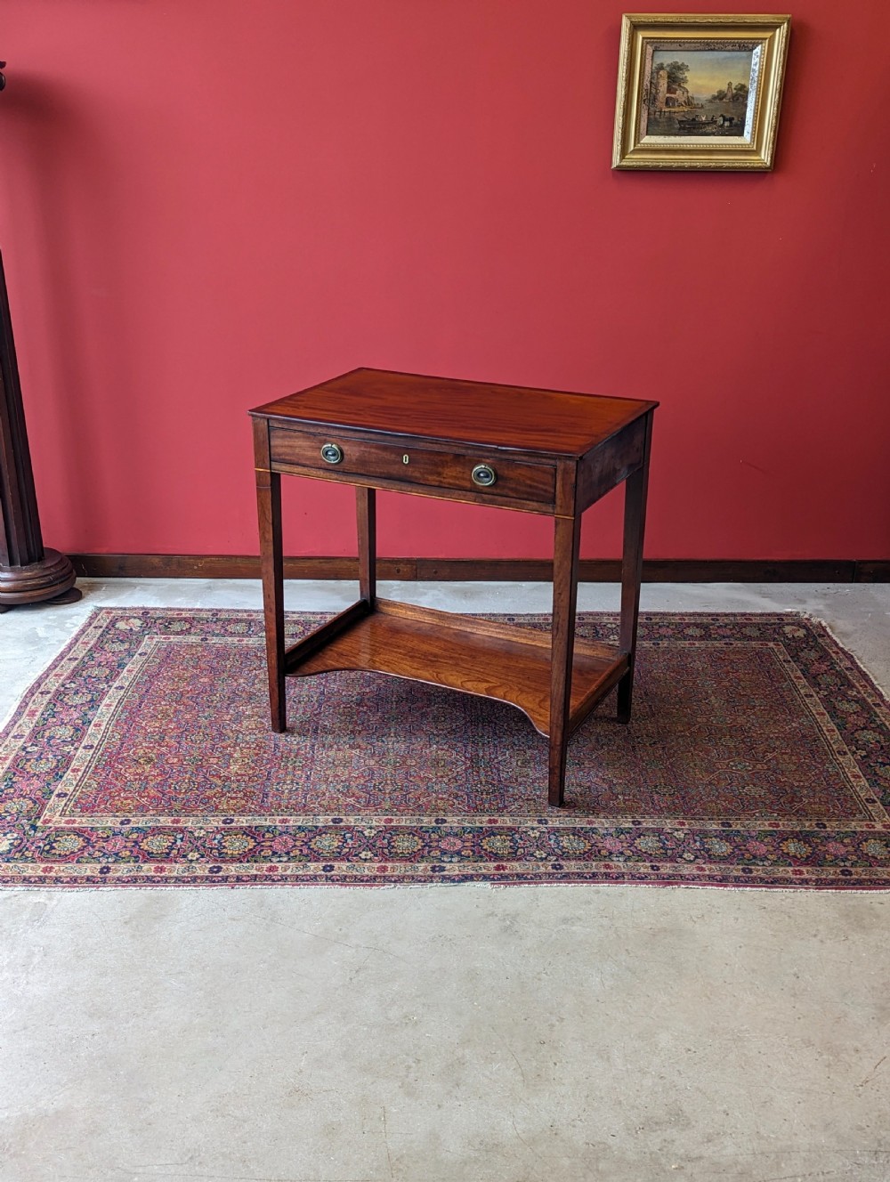 Antique Georgian Mahogany Side Table View VIII