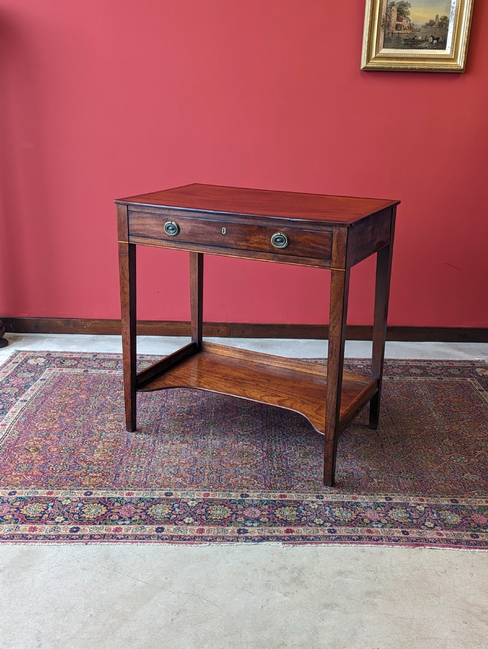 Antique Georgian Mahogany Side Table View IX