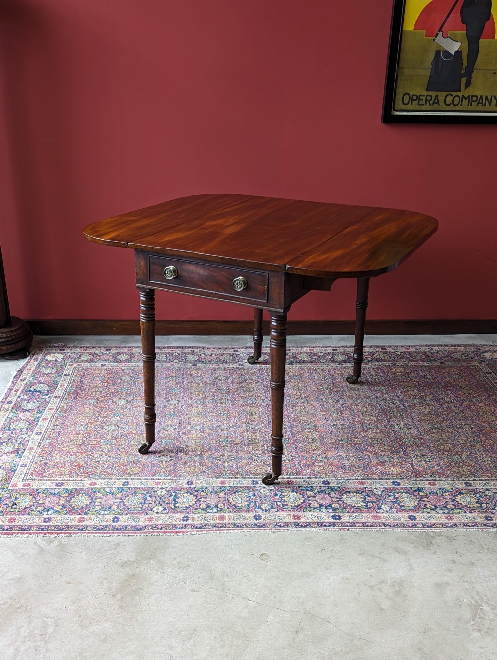 Antique Mid 19th Century Mahogany Pembroke Table