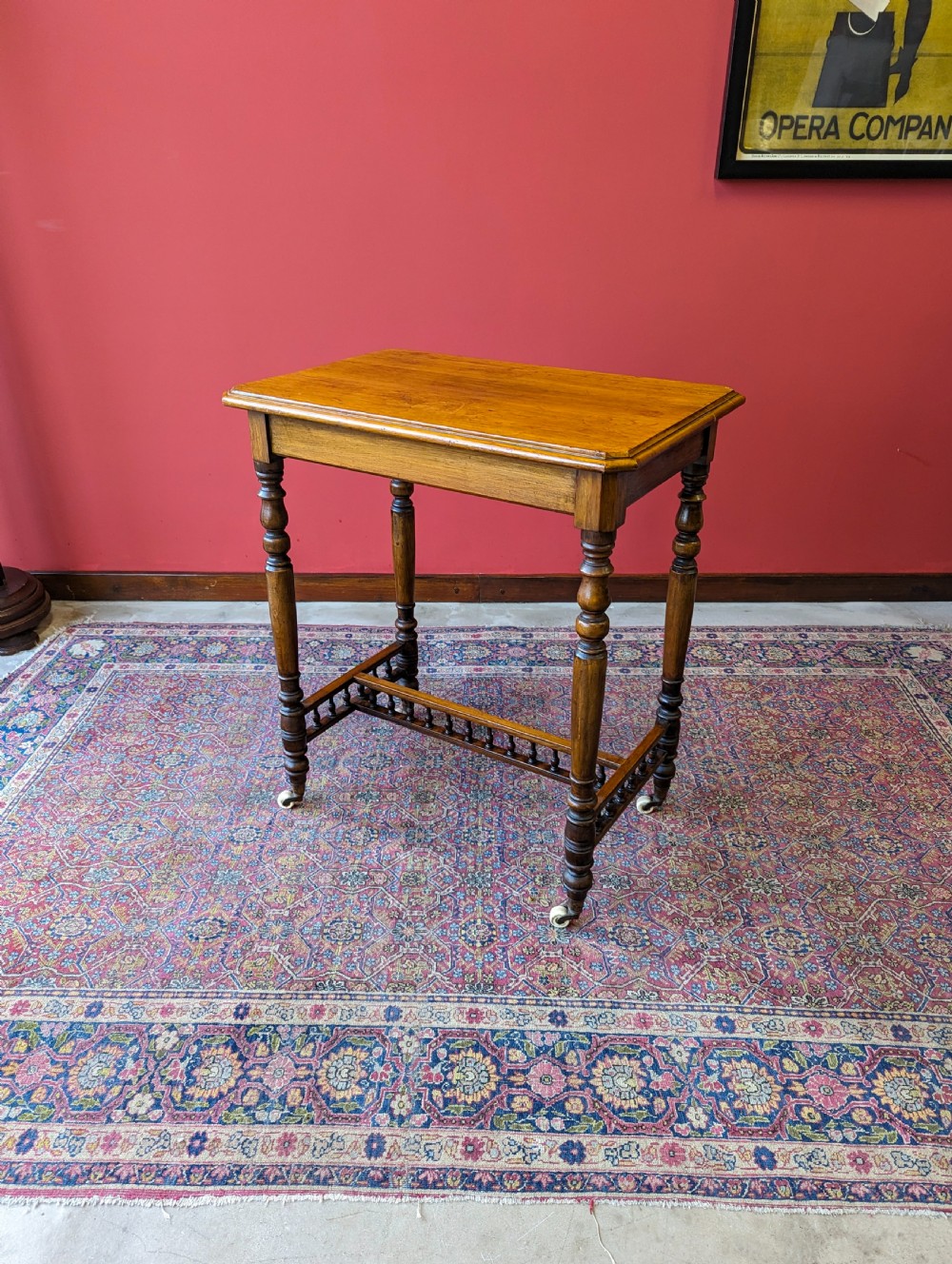 Antique Victorian Aesthetic Movement Walnut Side Table View VIII