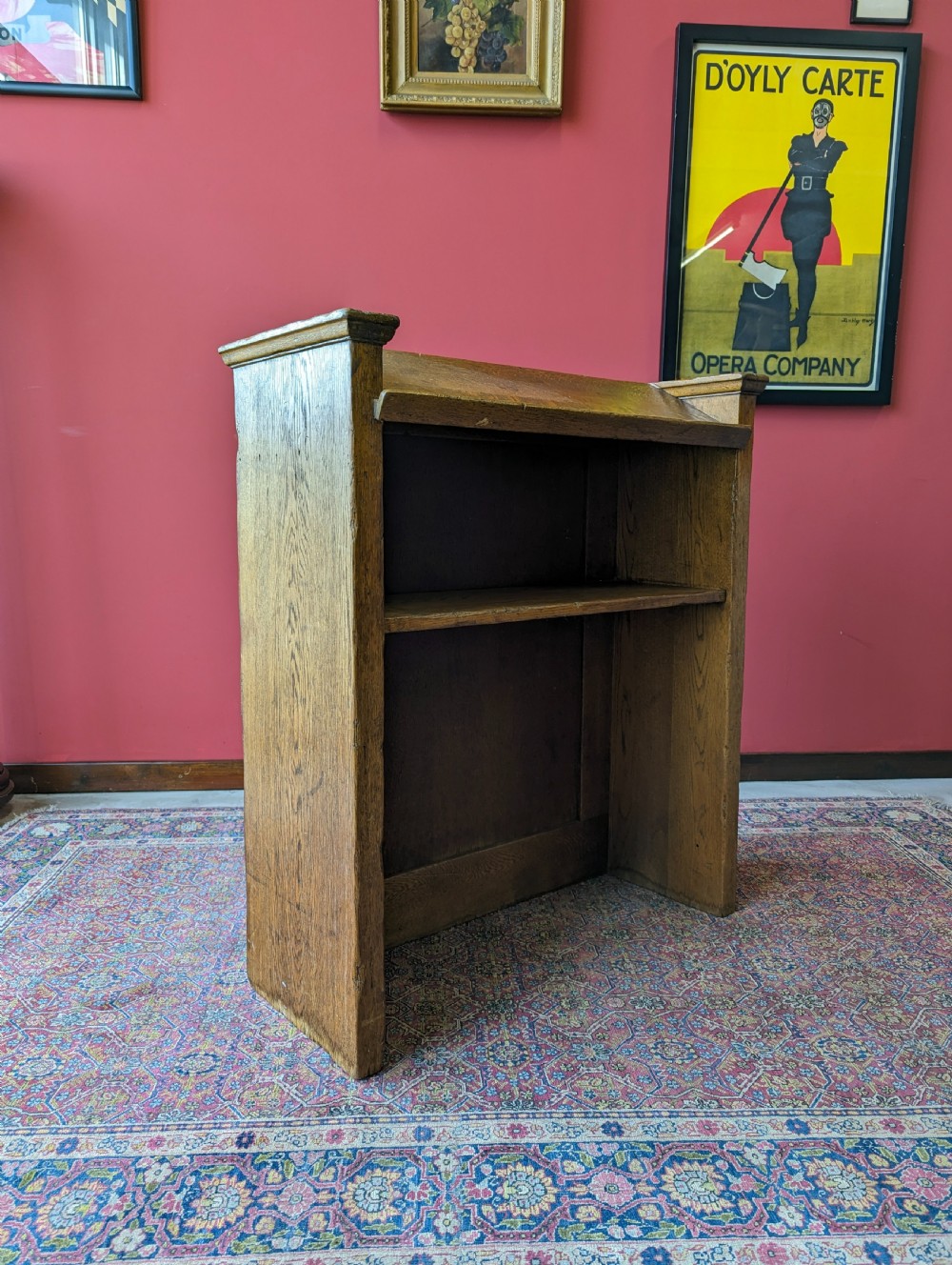 Antique Late 19th Century Light Oak Lectern View VII