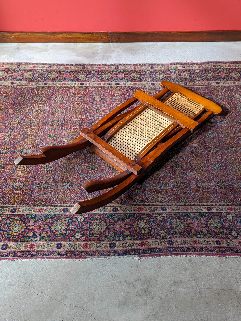 Antique Victorian Mahogany Folding Campaign Chair View VII