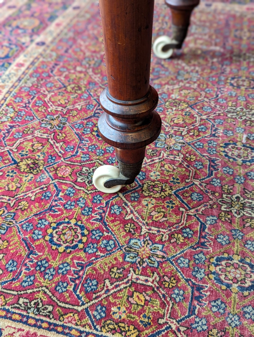 Antique Victorian Pitch Pine Aesthetic Movement Writing Table / Desk View X