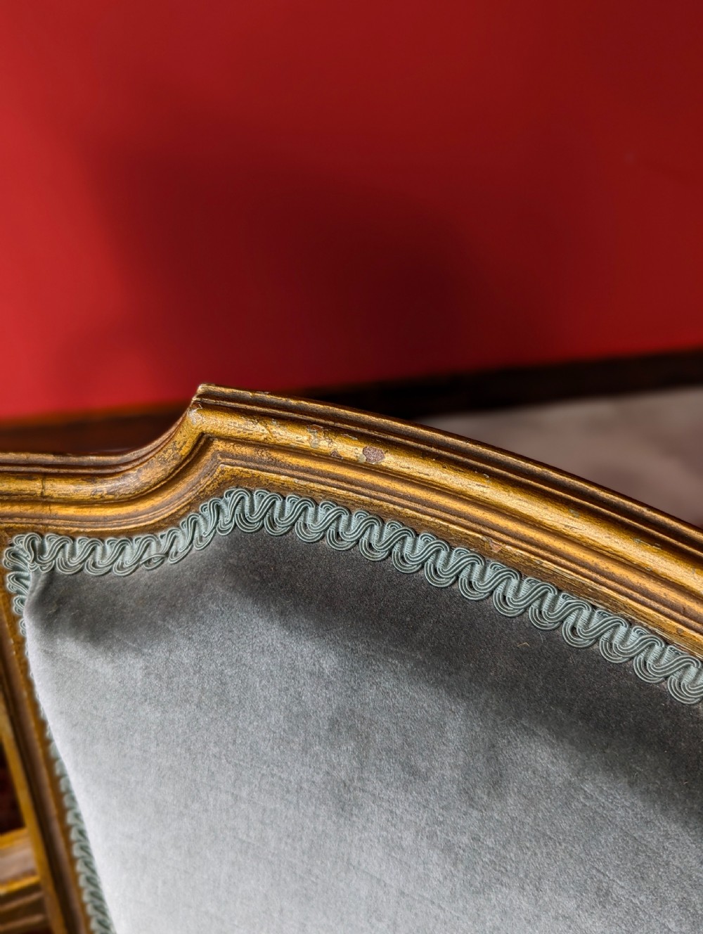 Pair of Mid 20th Century French Louis XVI Style Salon Armchairs / Fauteuils View X