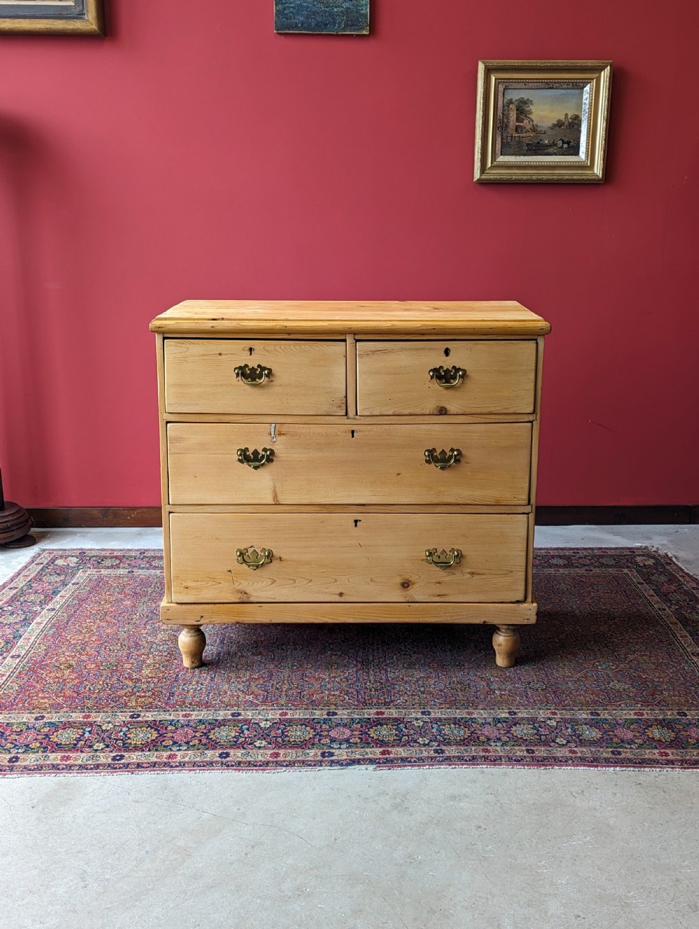 Antique Victorian Pine Chest of Drawers View II