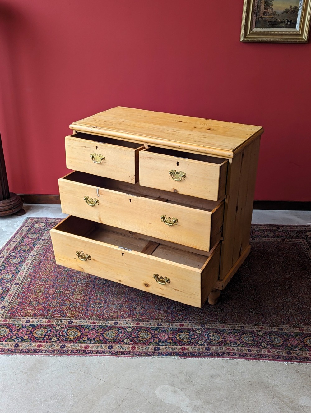 Antique Victorian Pine Chest of Drawers View III