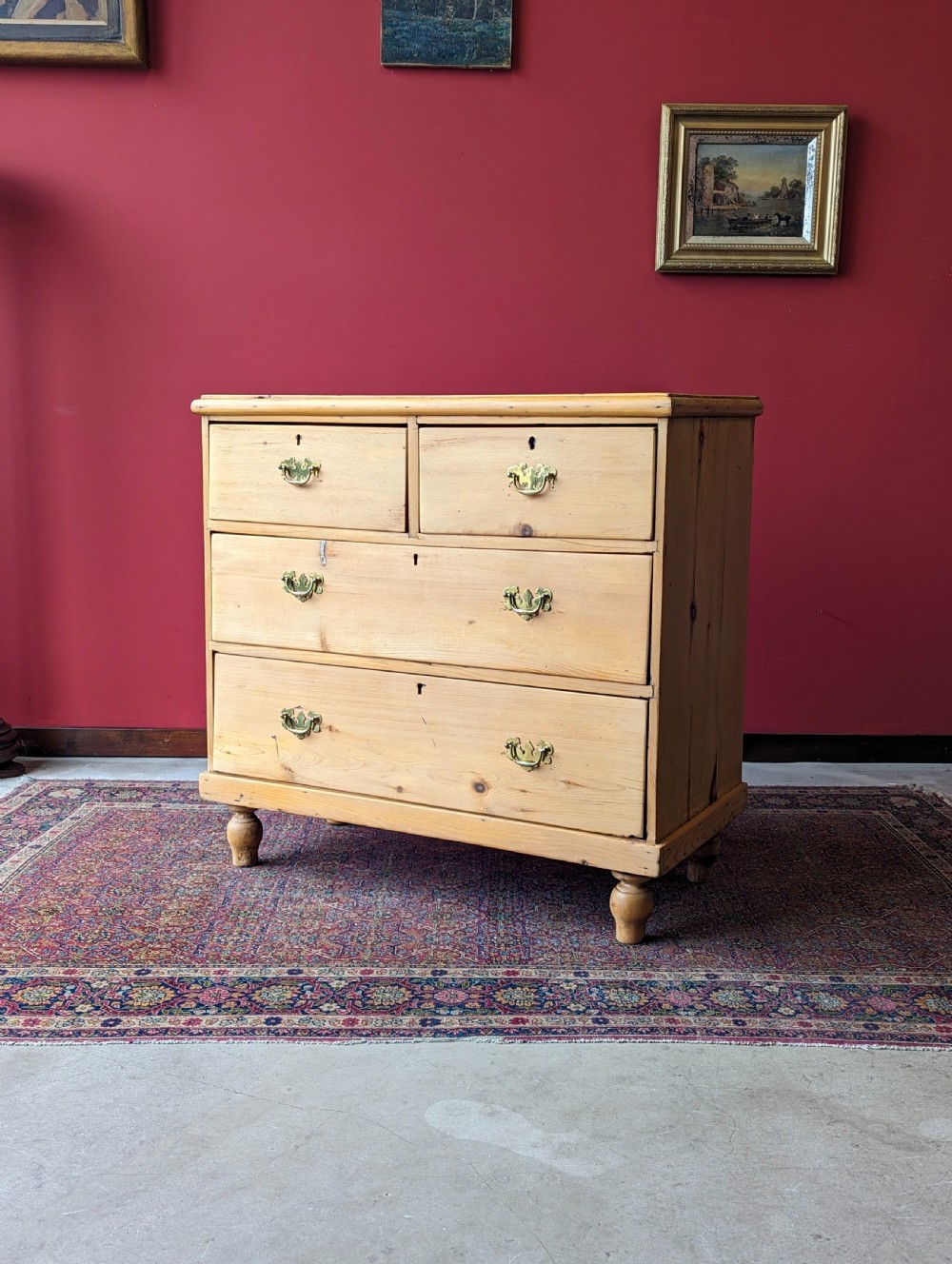 Antique Victorian Pine Chest of Drawers View IV