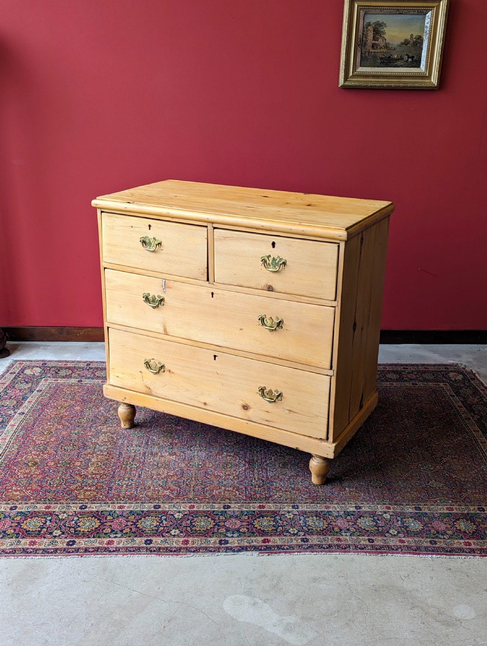 Antique Victorian Pine Chest of Drawers View V