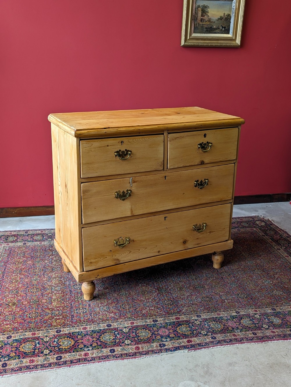 Antique Victorian Pine Chest of Drawers View VII