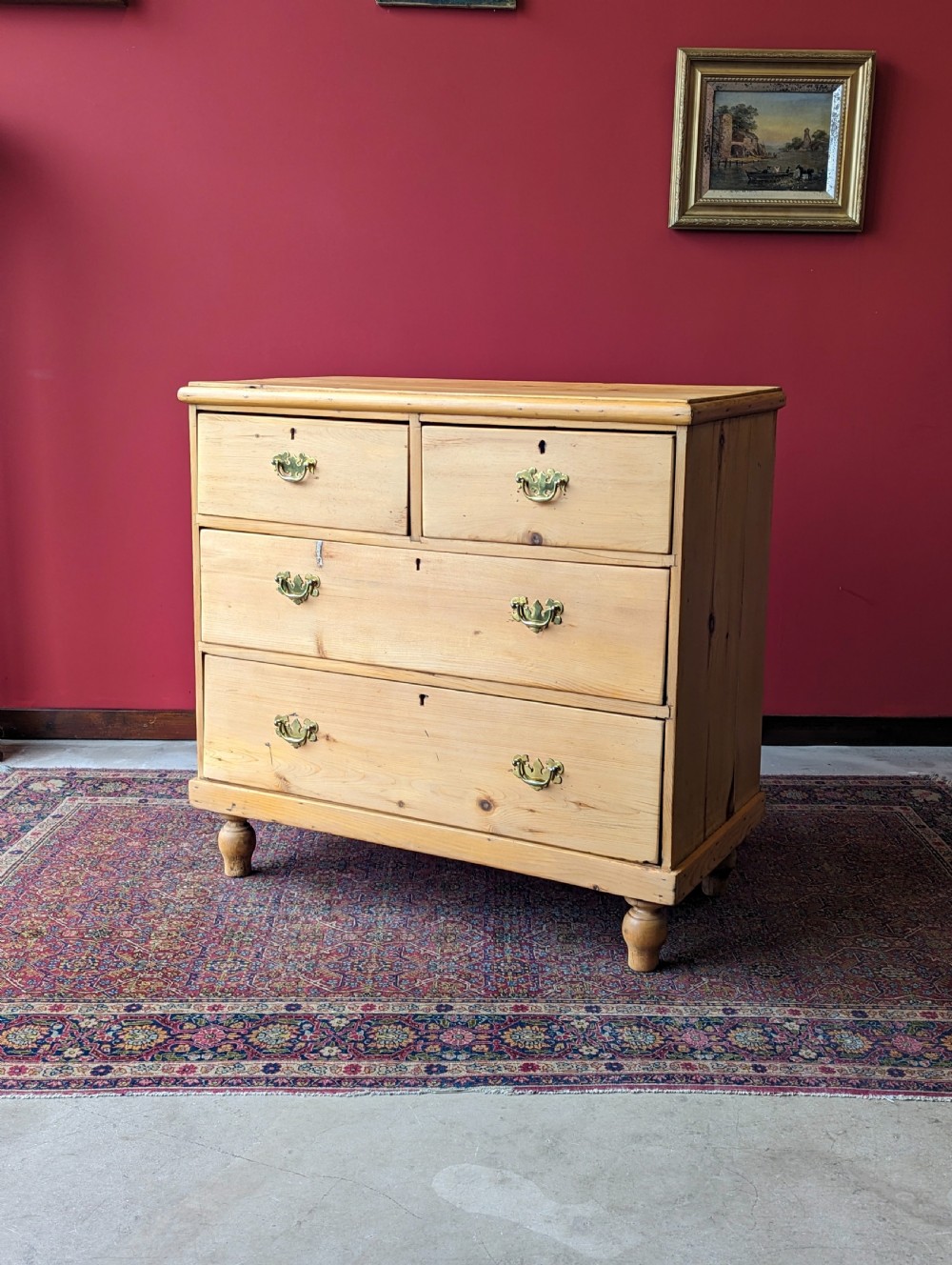 Antique Victorian Pine Chest of Drawers View VIII