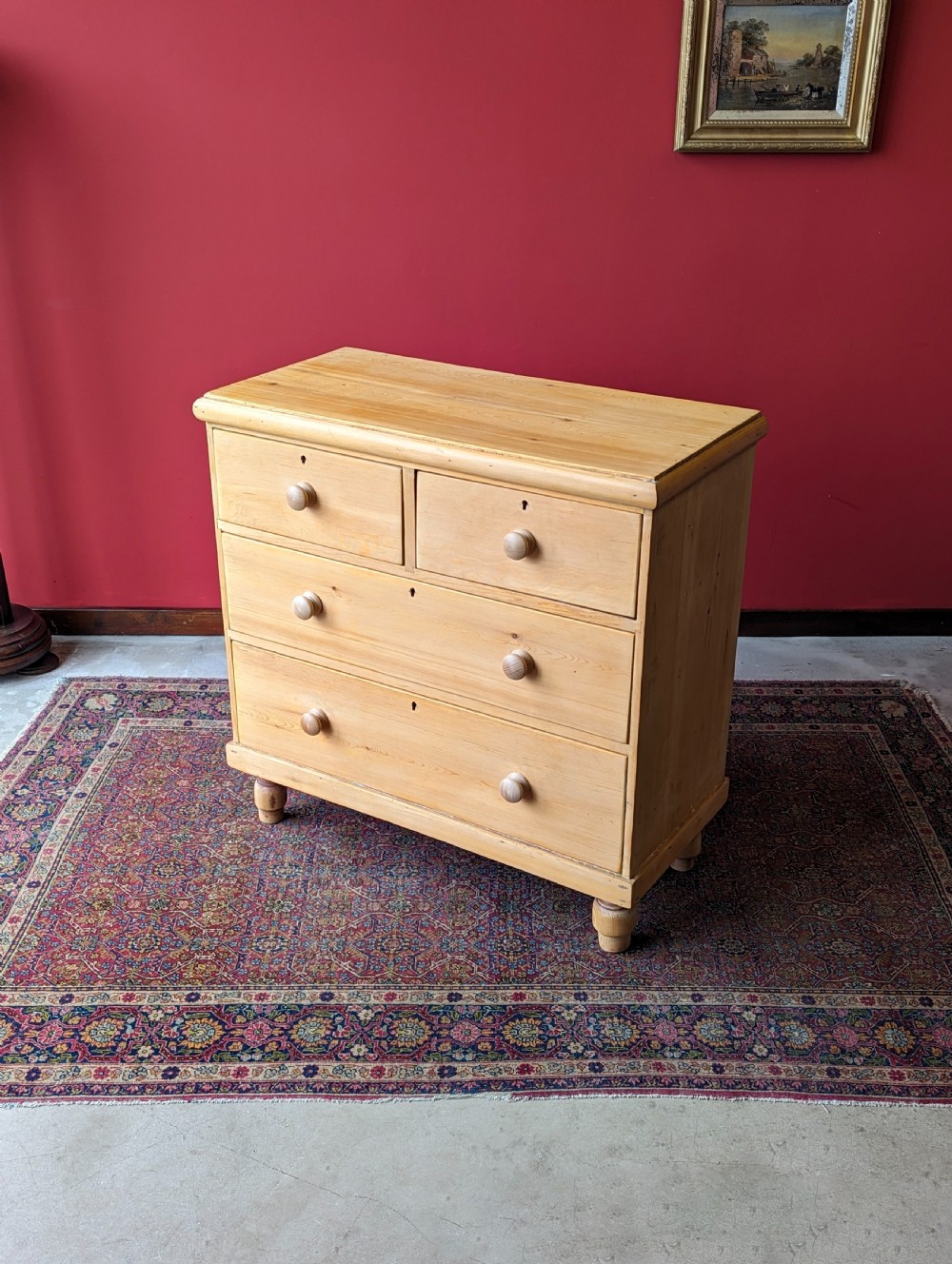 Antique Victorian Pine Chest of Drawers