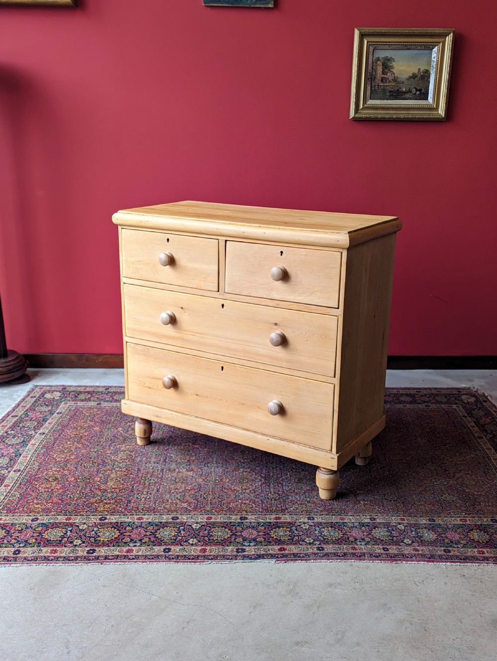 Antique Victorian Pine Chest of Drawers View IV