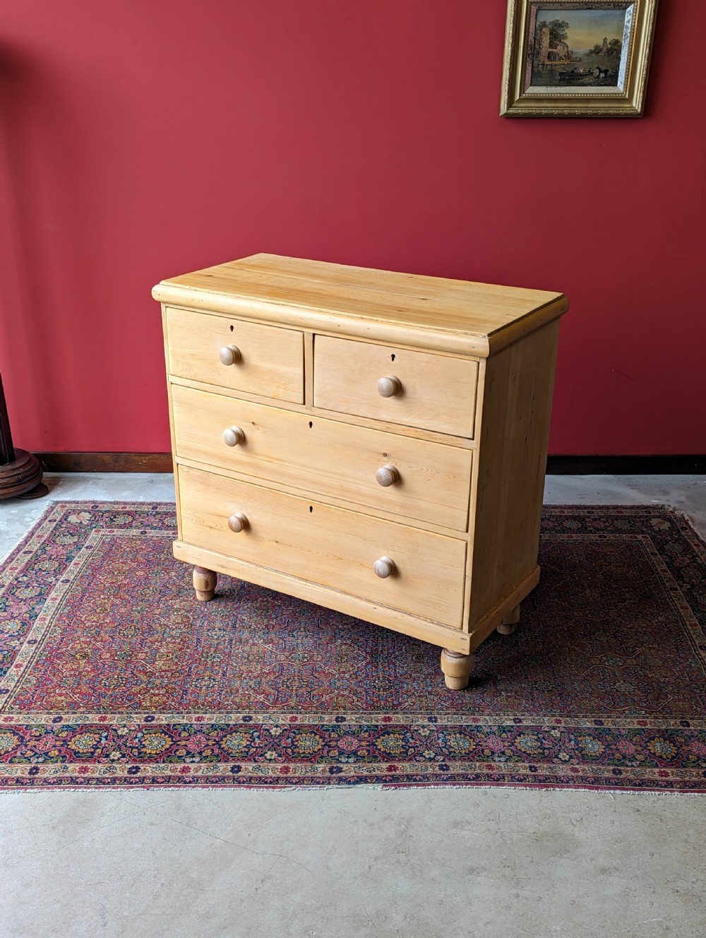 Antique Victorian Pine Chest of Drawers View V