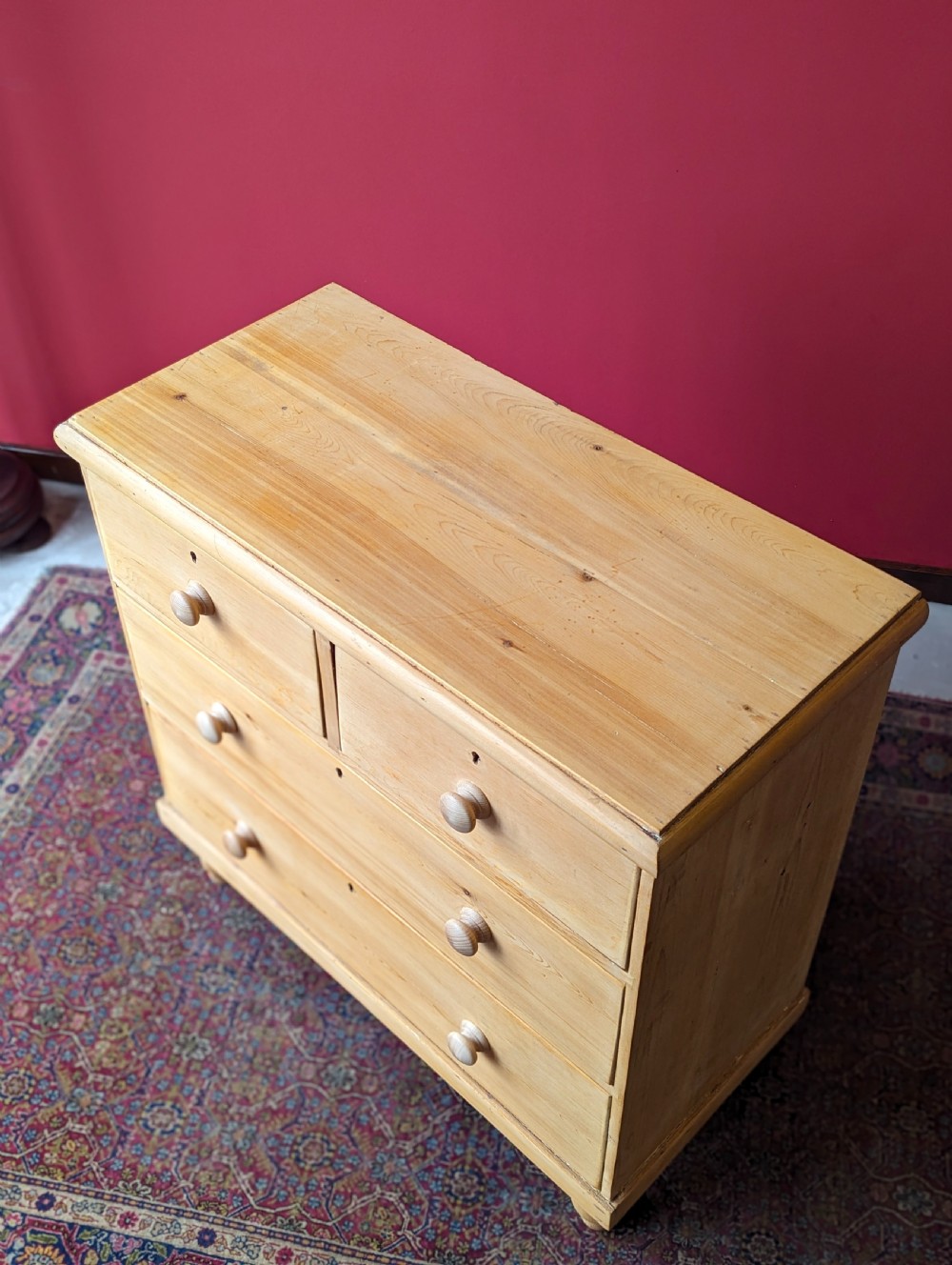 Antique Victorian Pine Chest of Drawers View X