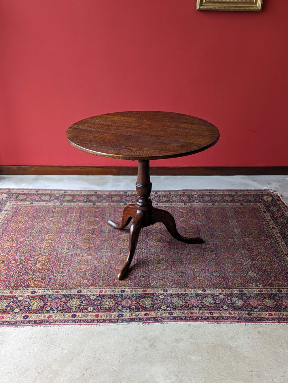 Antique Georgian Oak Tilt Top Circular Table View IV