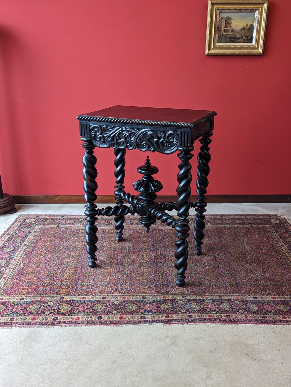 Antique 19th Century Ebonised Table