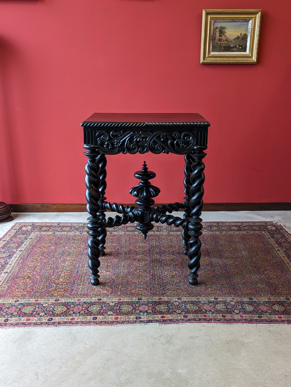 Antique 19th Century Ebonised Table View II