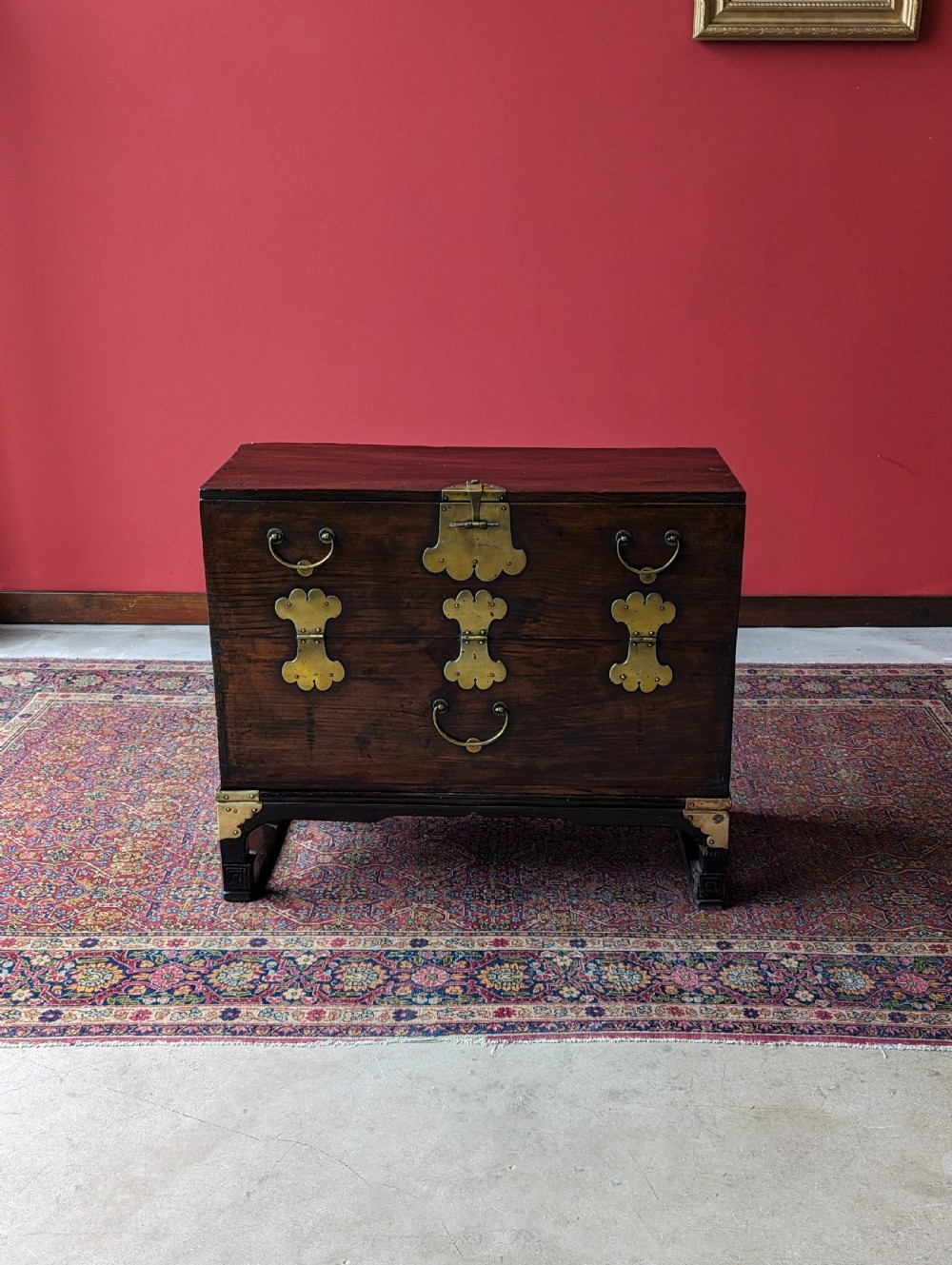 Antique Early 20th Century Korean Fall Front Chest View II