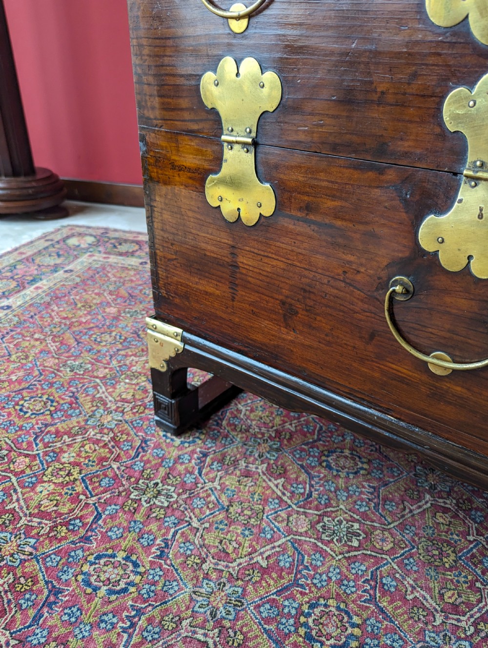 Antique Early 20th Century Korean Fall Front Chest View III
