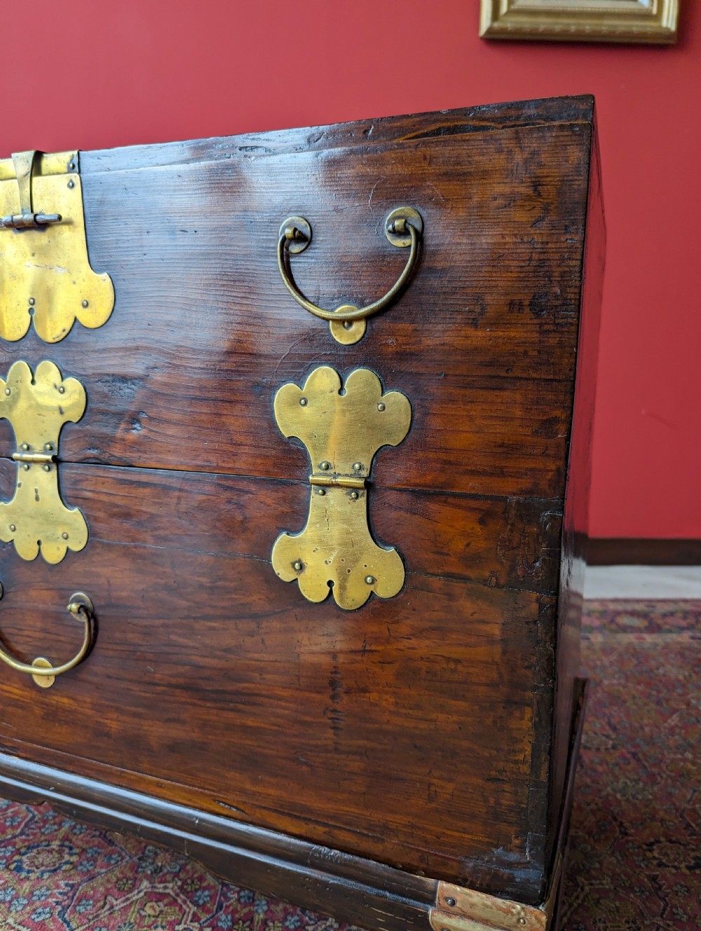 Antique Early 20th Century Korean Fall Front Chest View IV