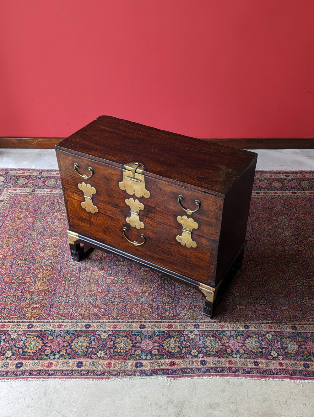 Antique Early 20th Century Korean Fall Front Chest View VI