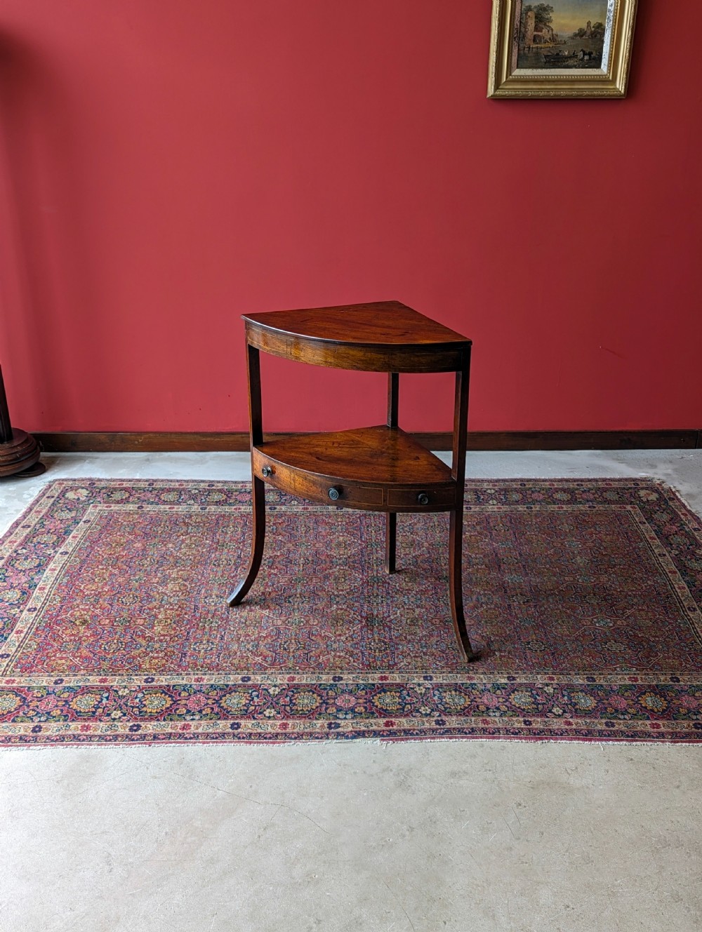 Antique Georgian Mahogany Corner Stand