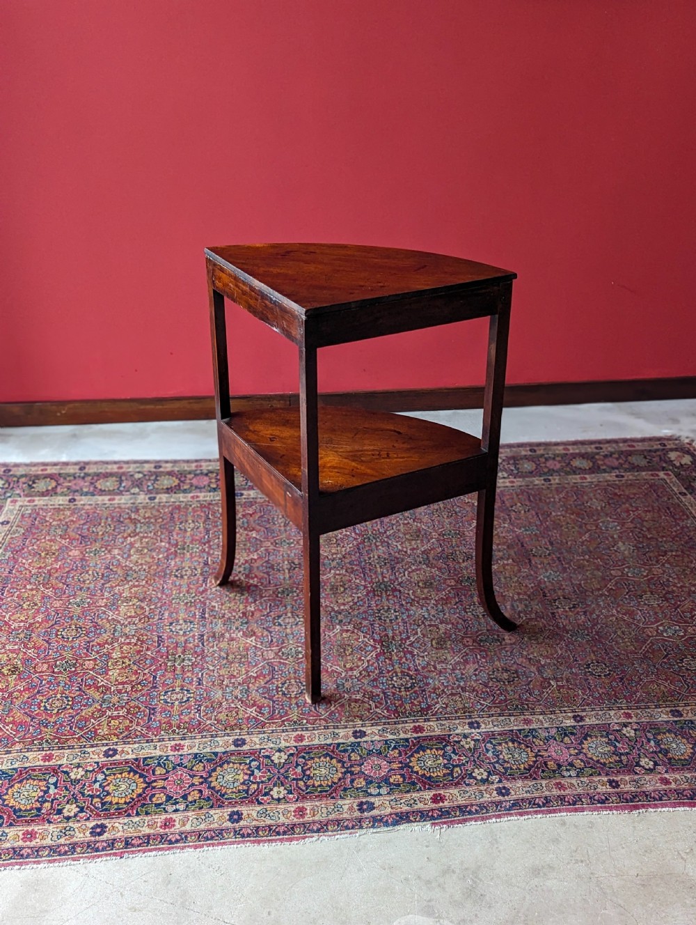 Antique Georgian Mahogany Corner Stand View VII