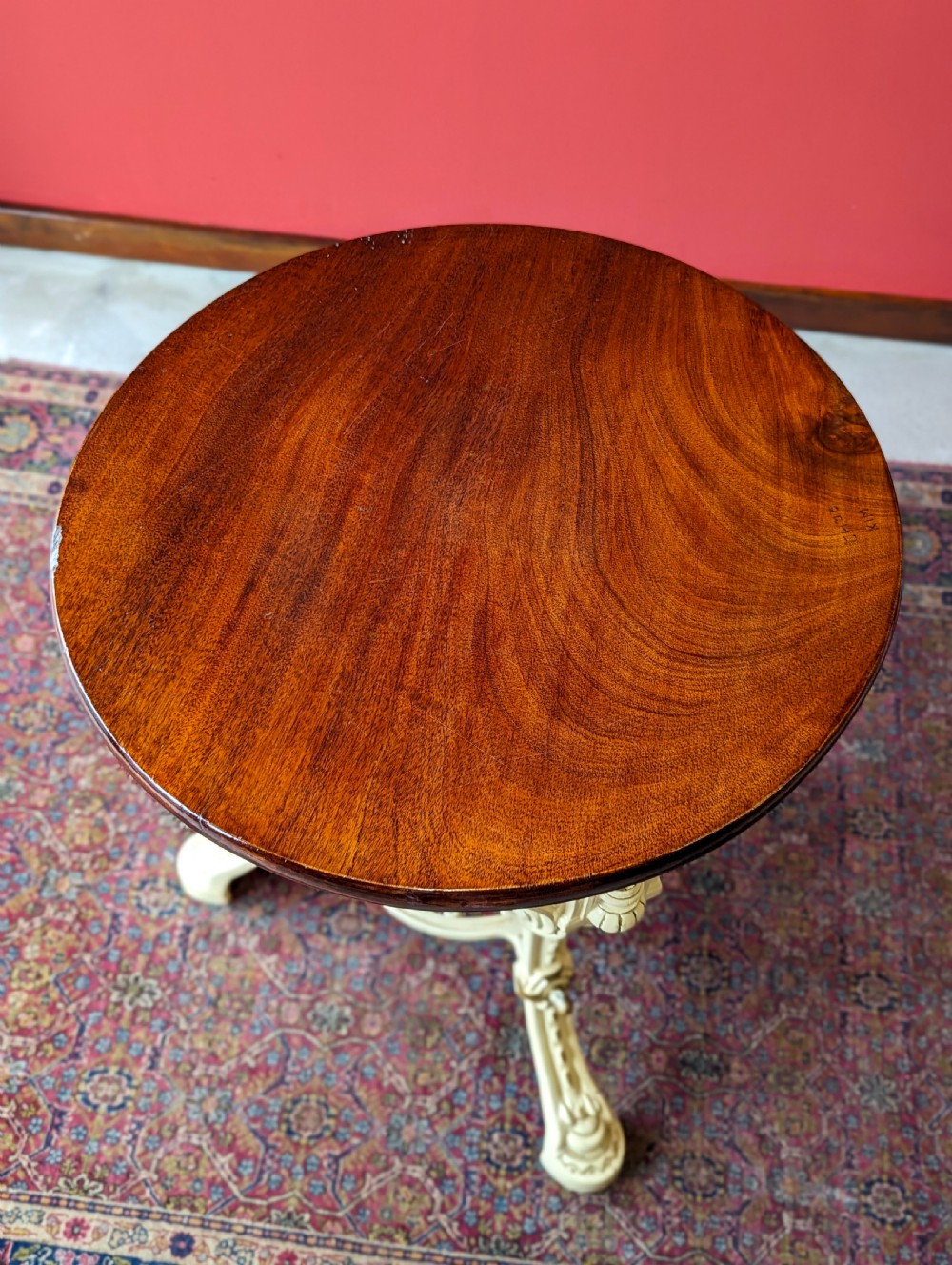 Antique Victorian Cast Iron Circular Pub Table View II