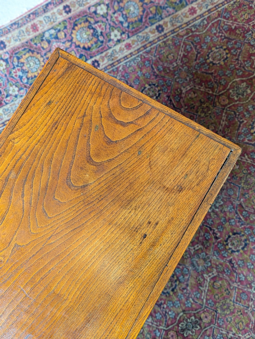 Antique Early 20th Century Elm Coffee Table View IV
