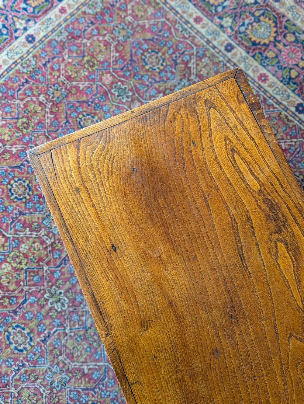 Antique Early 20th Century Elm Coffee Table View VII