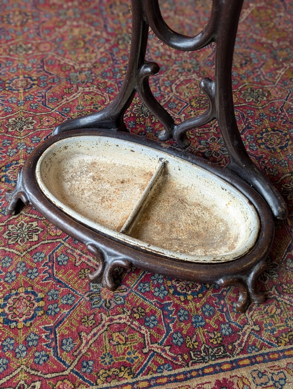 Antique Victorian Cast Iron Art Nouveau Stick Stand View III
