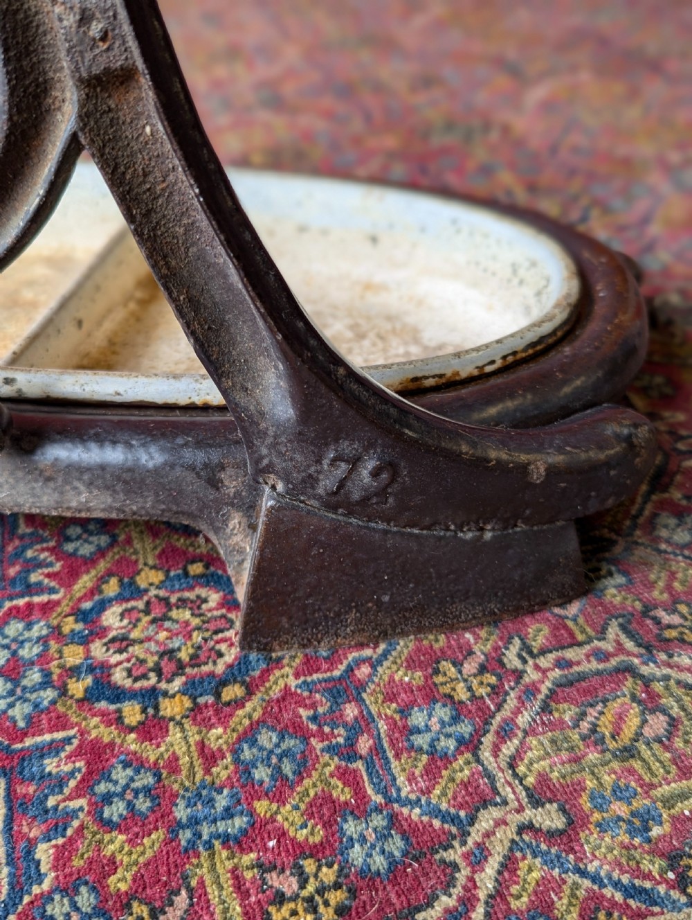 Antique Victorian Cast Iron Art Nouveau Stick Stand View V