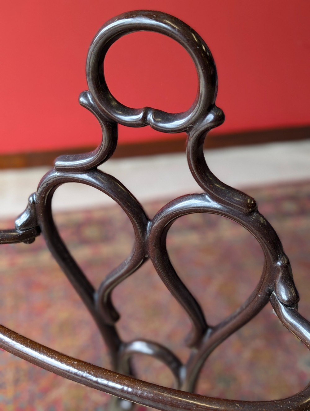 Antique Victorian Cast Iron Art Nouveau Stick Stand View VII