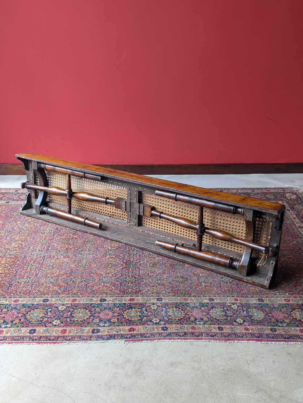 Antique 19th Century Folding Campaign Bench View III
