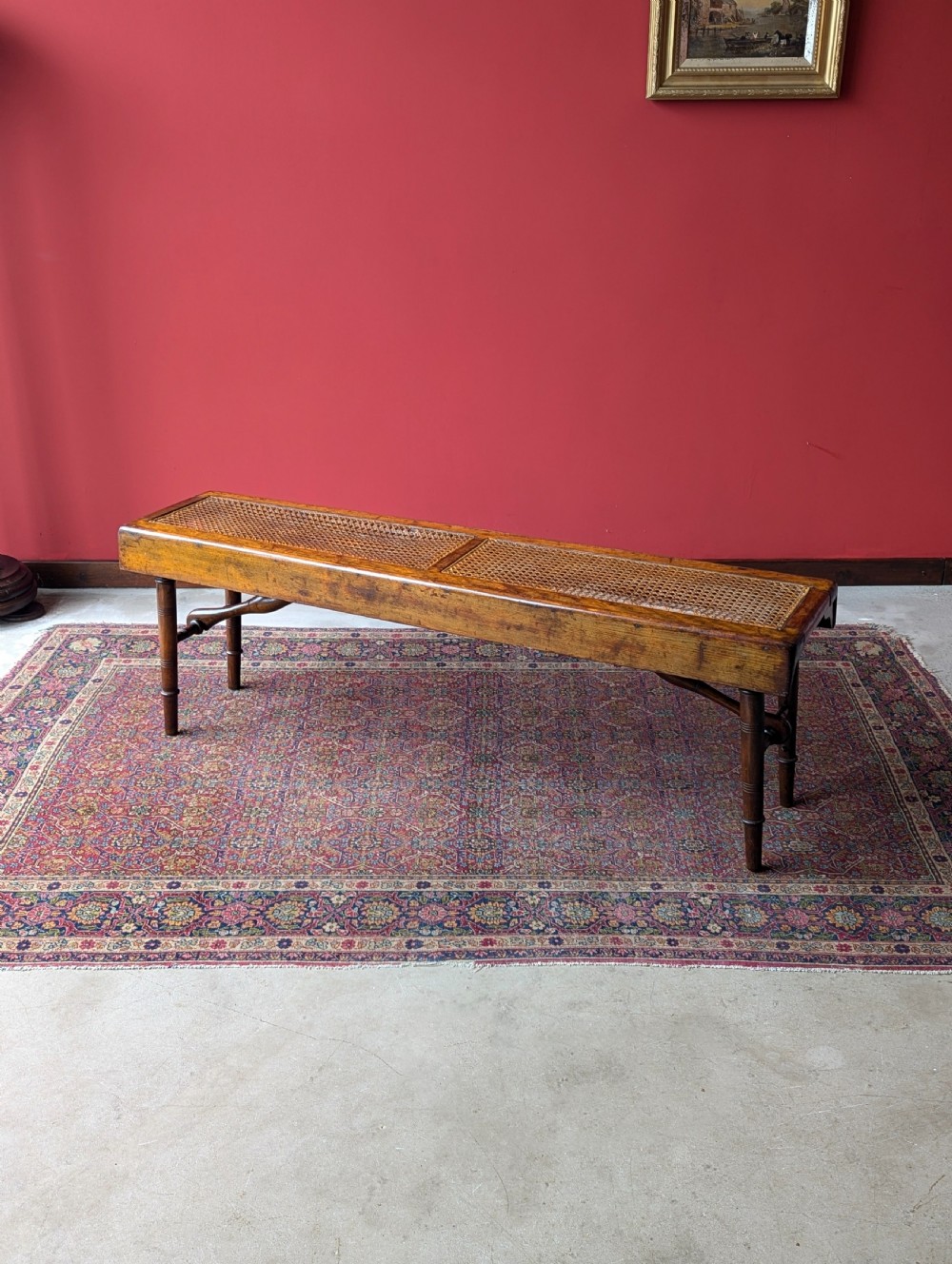 Antique 19th Century Folding Campaign Bench View IV