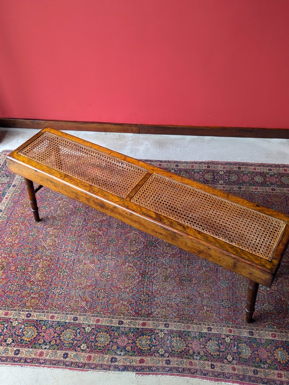 Antique 19th Century Folding Campaign Bench View VI
