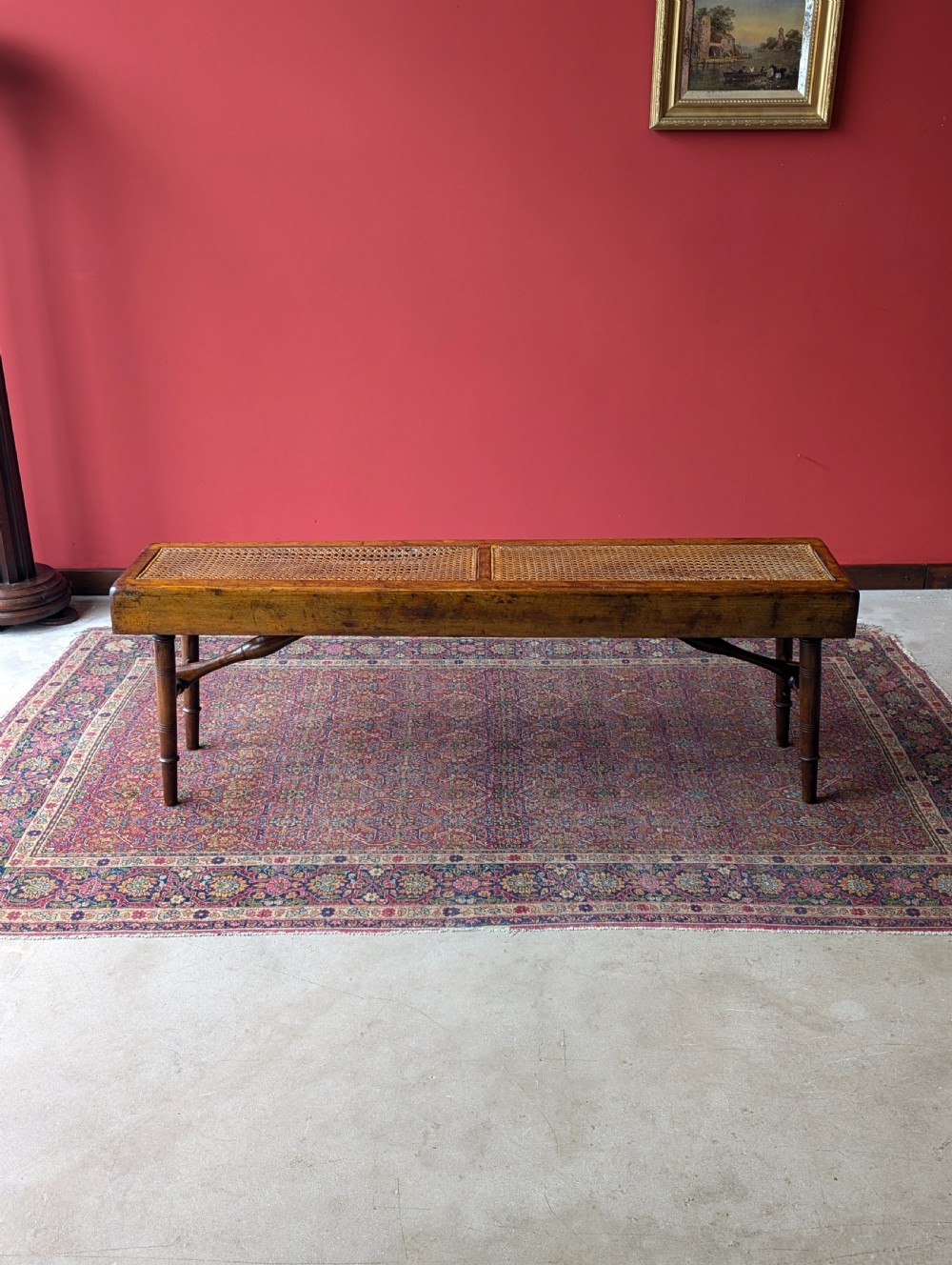 Antique 19th Century Folding Campaign Bench View VII